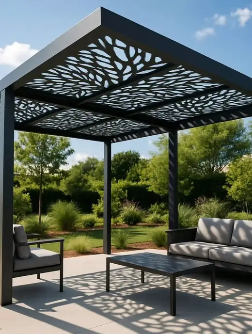 Leaf pattern pergola